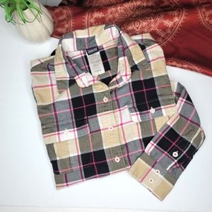 Patagonia Plaid Buttun Up Shirt Size 2